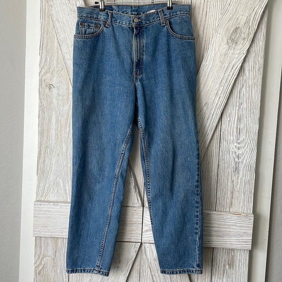 Levi's Denim - RARE '90s Vintage Levi's 550 Hi-Waisted Relaxed Tapered Leg Denim Jean